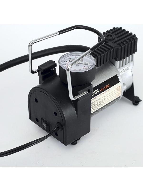 Компрессор автомобильный VOIN AC-580, 13.5 А, 30 л/мин, провод 3 м, шланг 1 м