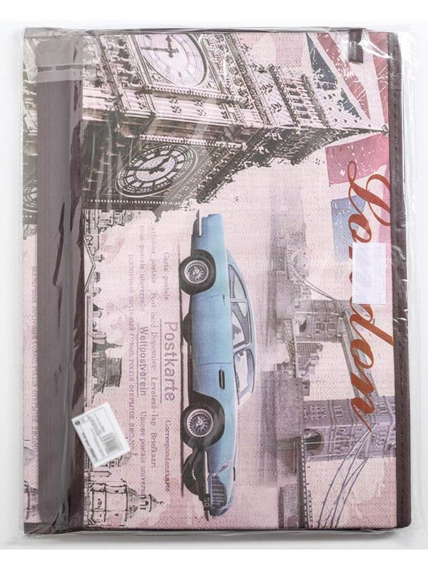 Короб стеллажный для хранения с крышкой «Страны», 38×25×25 см, дизайн МИКС