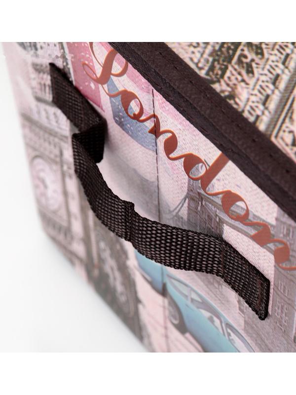 Короб стеллажный для хранения с крышкой «Страны», 38×25×25 см, дизайн МИКС