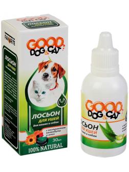 Лосьон для ушей GOOD DOG&Cat для кошек и собак, 30мл