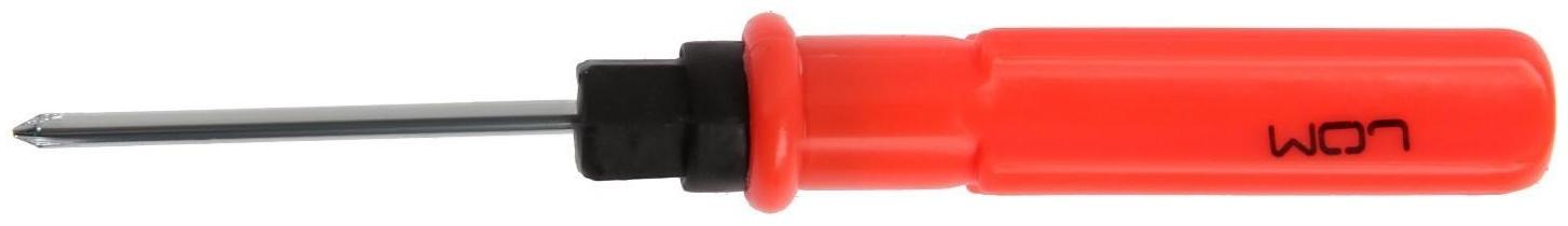 Отвертка комбинированная ЛОМ, 2 в 1, пластиковая рукоятка, PH0/SL3 х 60 мм