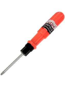 Отвертка комбинированная ЛОМ, 2 в 1, пластиковая рукоятка, PH1/SL5 х 70 мм