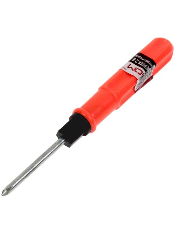 Отвертка комбинированная ЛОМ, 2 в 1, пластиковая рукоятка, PH2/SL6 х 75 мм