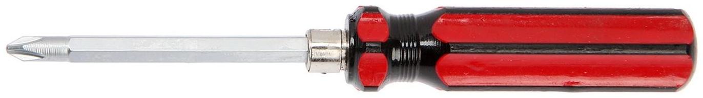 Отвертка комбинированная ЛОМ, 2 в 1, пластиковая рукоятка, PH1/SL5 х 100 мм