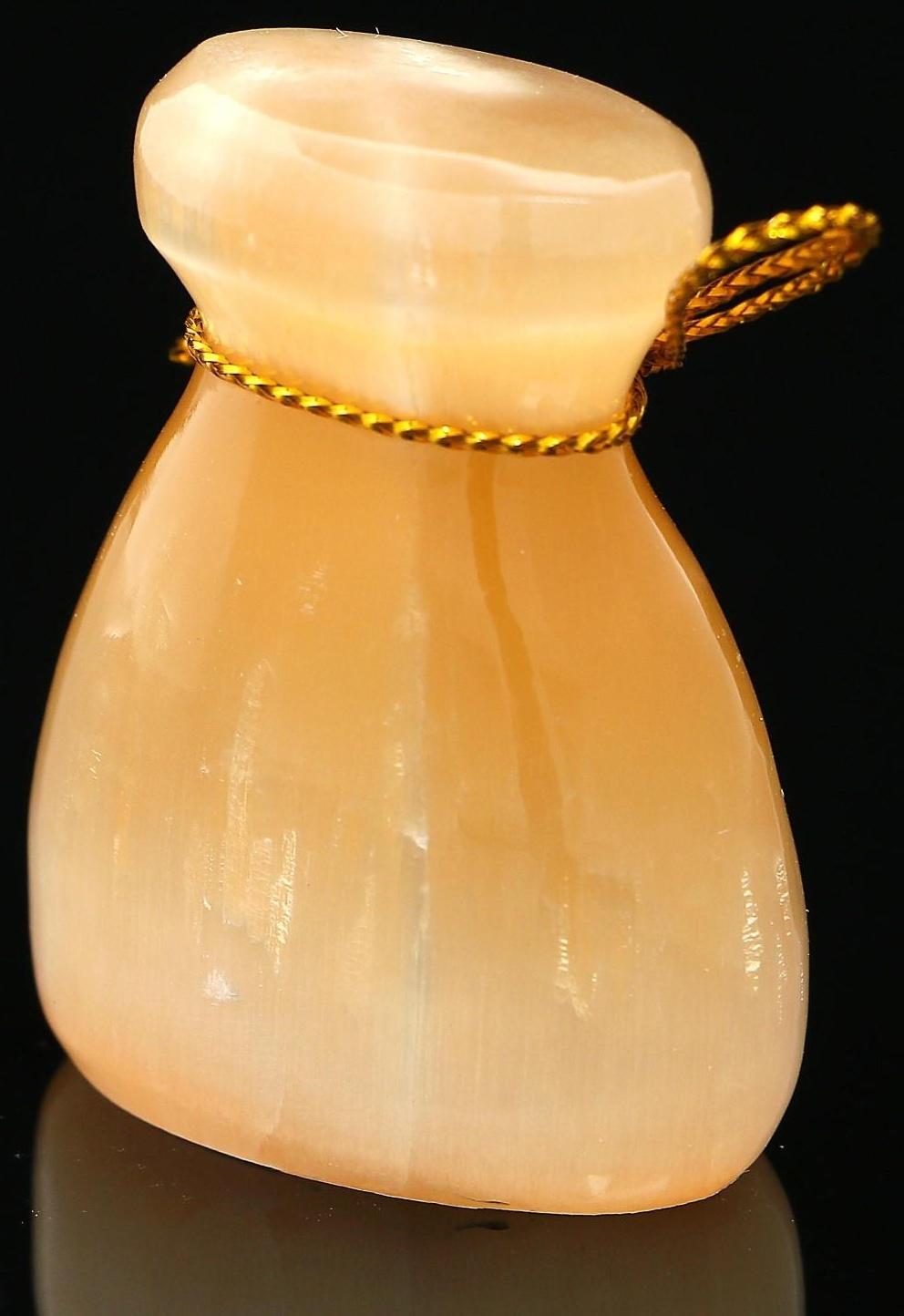 Сувенир «Мешочек успеха», большой, селенит