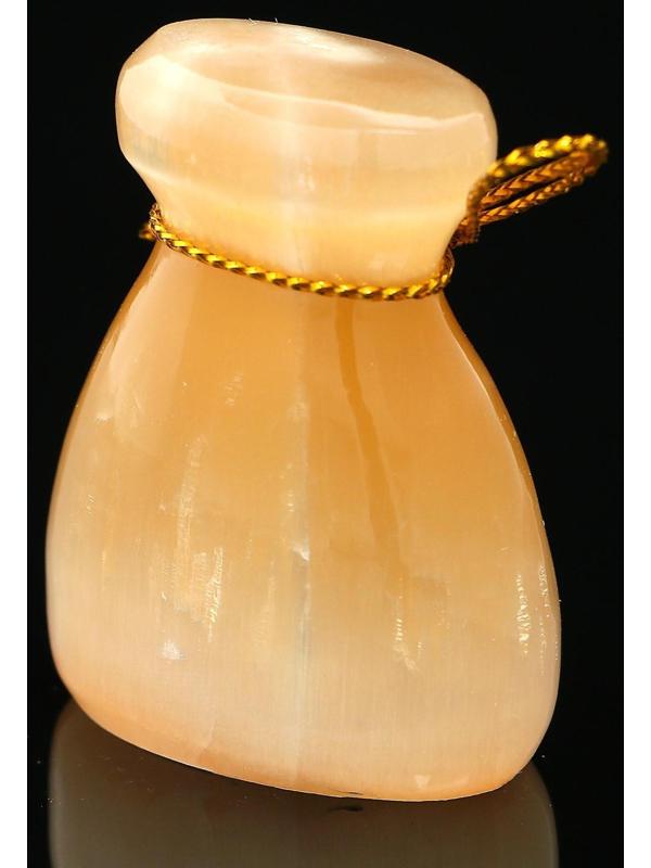 Сувенир «Мешочек успеха», большой, селенит