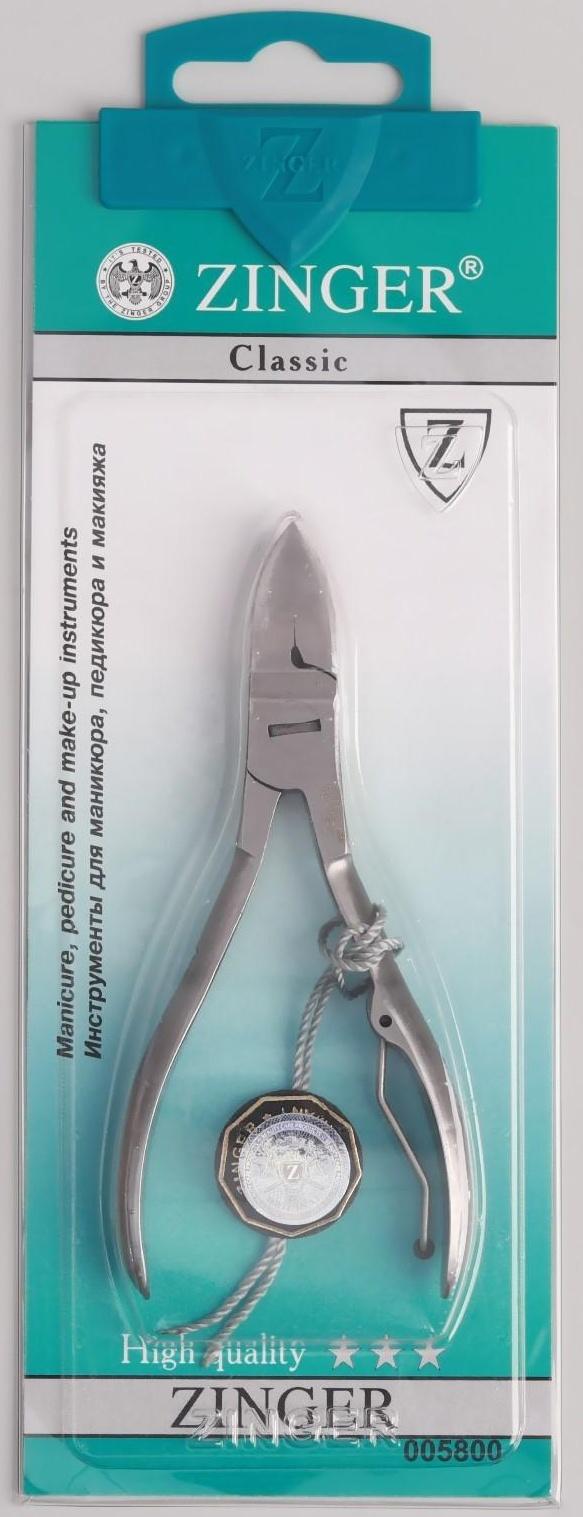 Кусачки педикюрные, 11 см, длина лезвия - 16 мм, на блистере, цвет матовый серебристый, ME-45-D(FD)