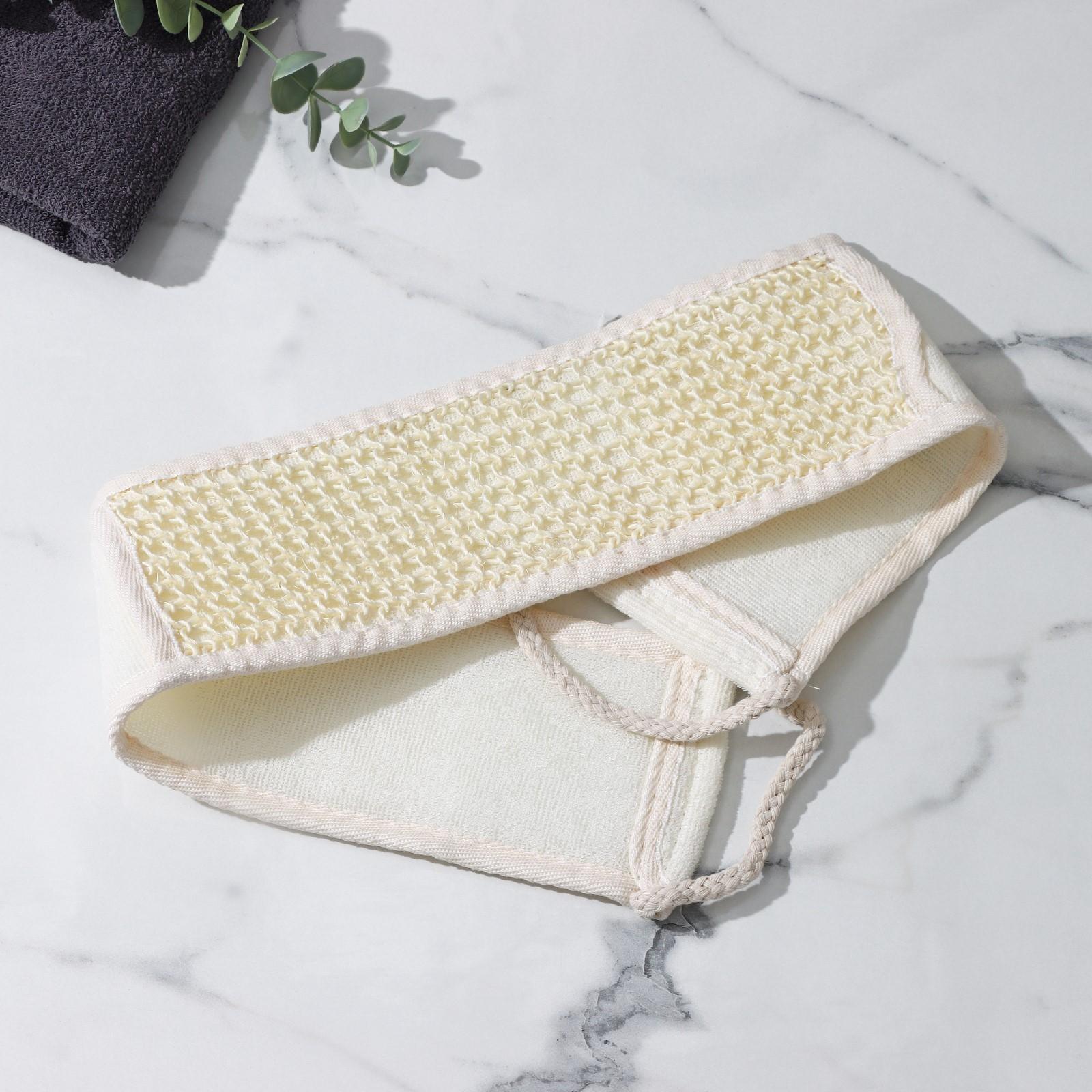 Мочалка-лента для тела массажная Доляна, 70×10 см