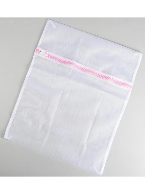 Мешок для стирки белья Доляна, 40×50 см, мелкая сетка, цвет МИКС