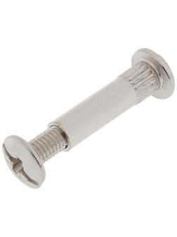 Стяжка межсекционная, М6х29 мм, диаметр 8 мм, цвет никель