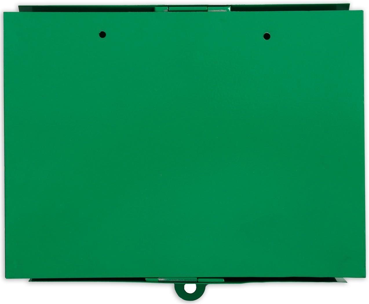 Ящик почтовый без замка (с петлёй), горизонтальный «Письмо», зелёный