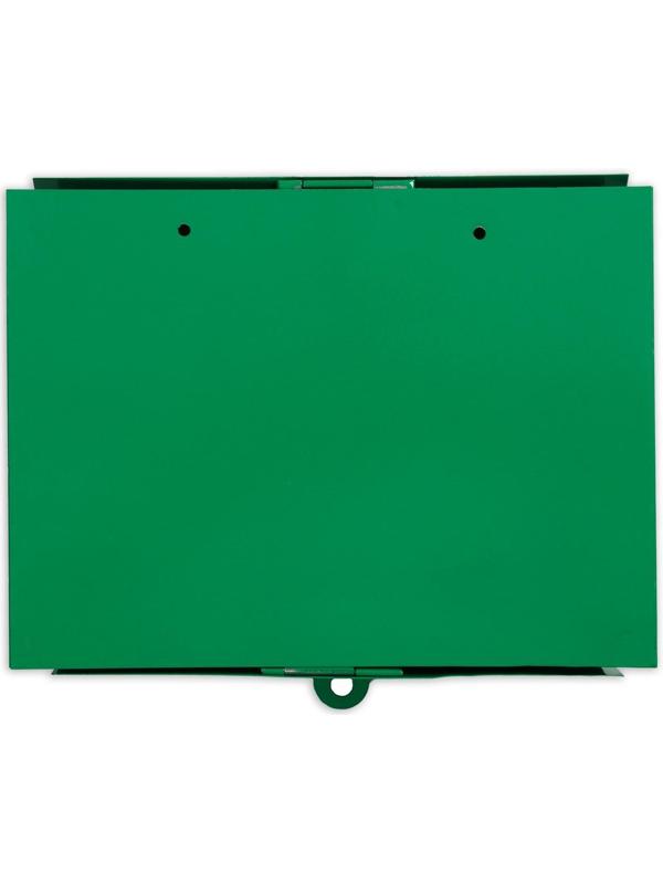 Ящик почтовый без замка (с петлёй), горизонтальный «Письмо», зелёный