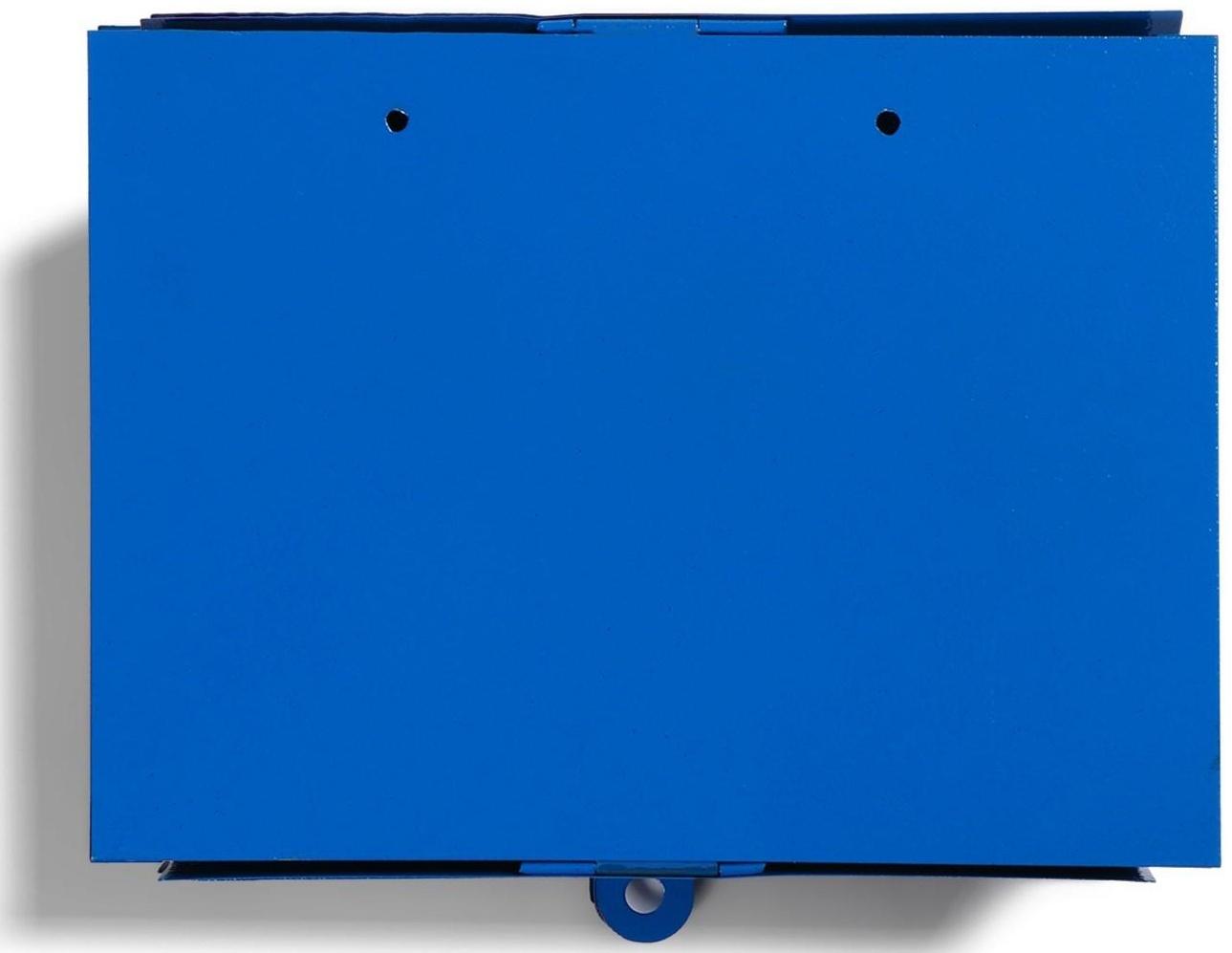 Ящик почтовый без замка (с петлёй), горизонтальный «Письмо», синий