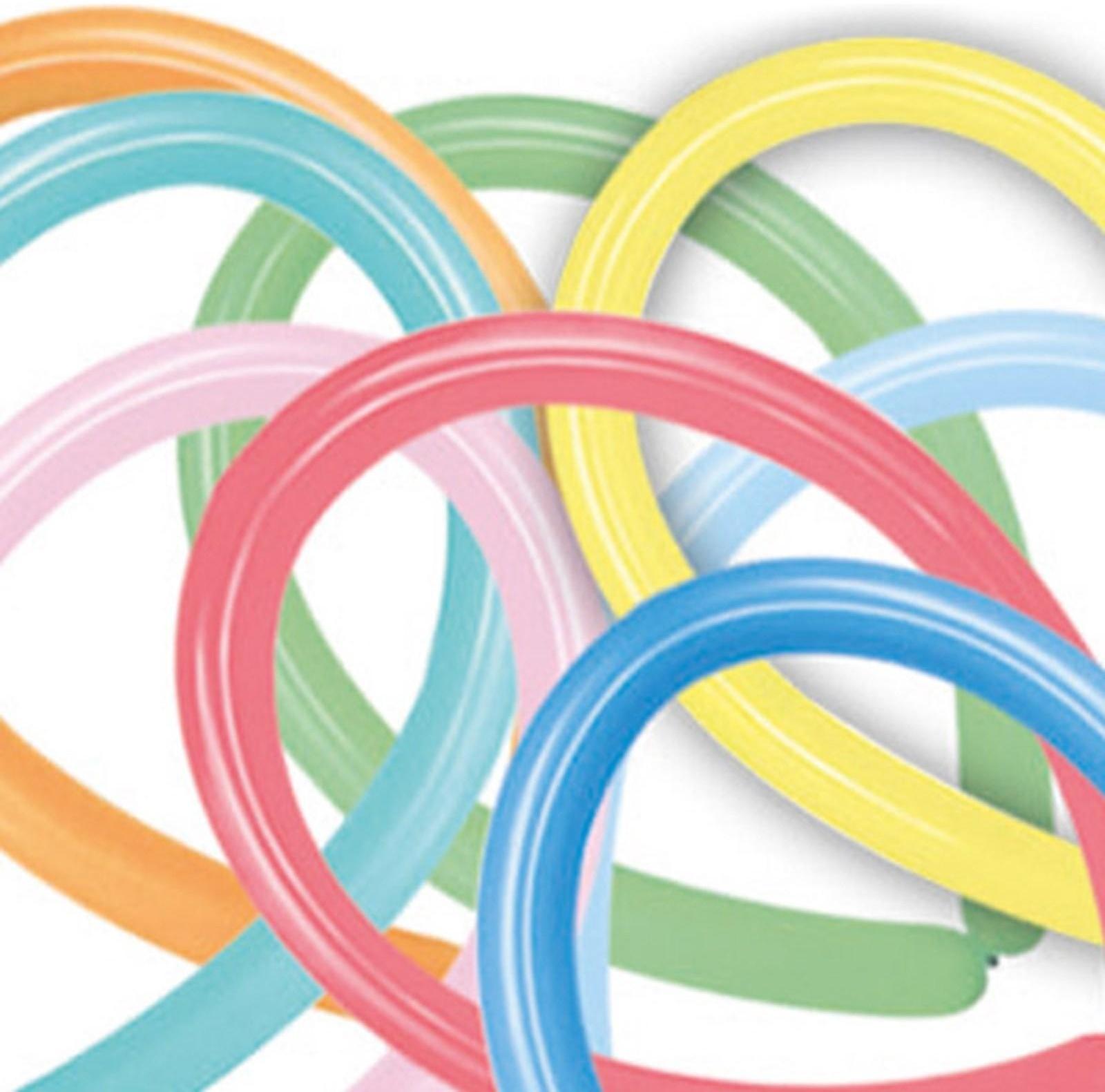 Шар для твистинга 270, пастель, набор 100 шт., МИКС