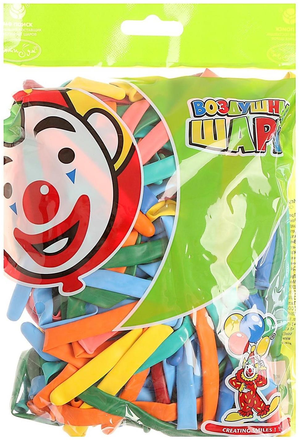 Шар для твистинга 270, пастель, набор 100 шт., МИКС