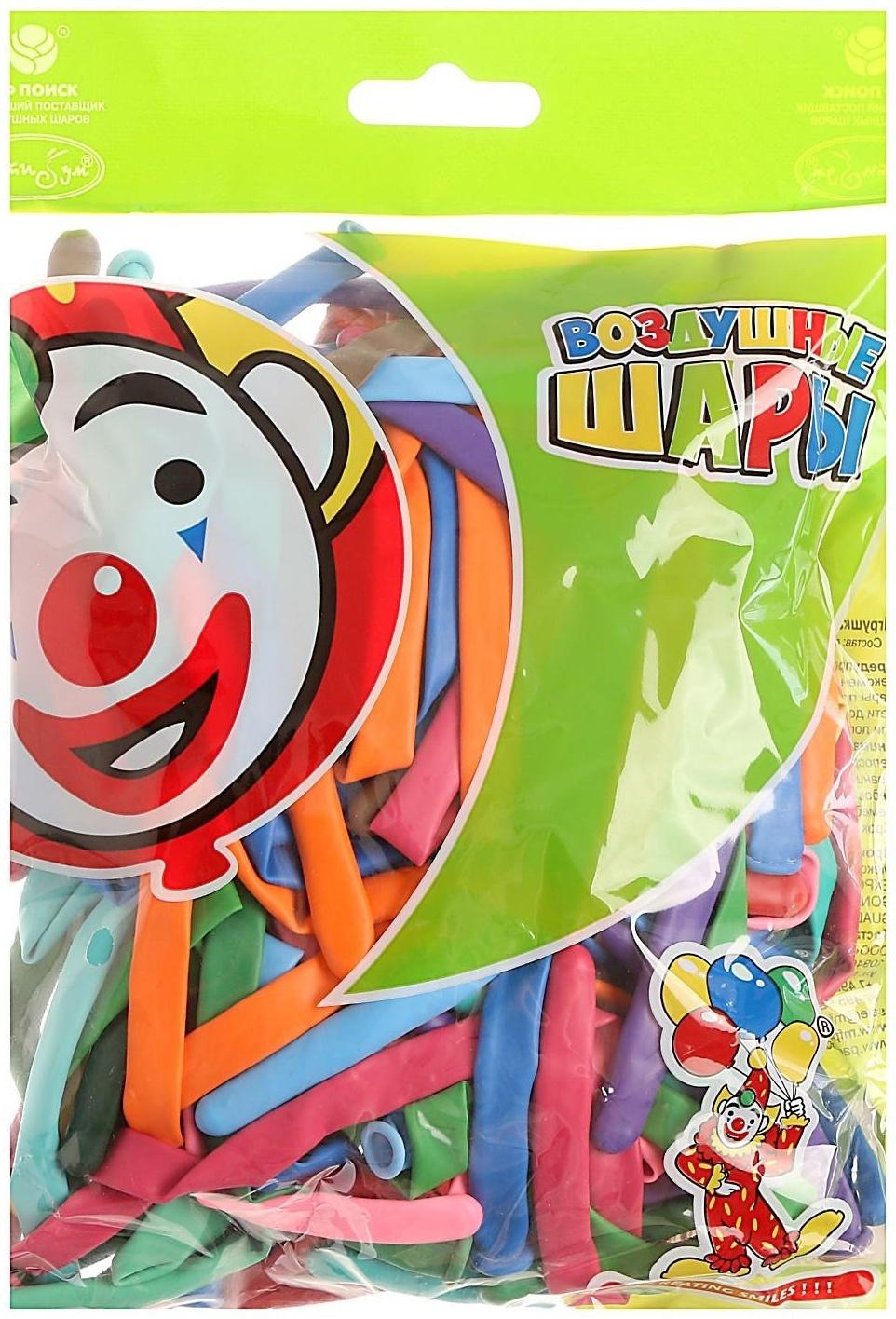 Шар для твистинга 270, пастель, декоратор, набор 100 шт., МИКС