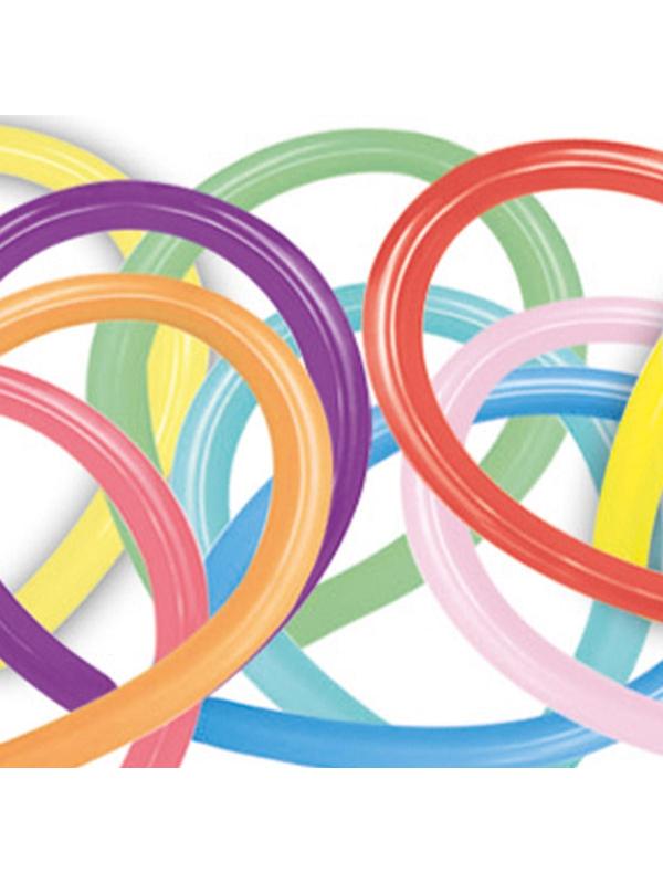 Шар для твистинга 270, пастель, декоратор, набор 100 шт., МИКС