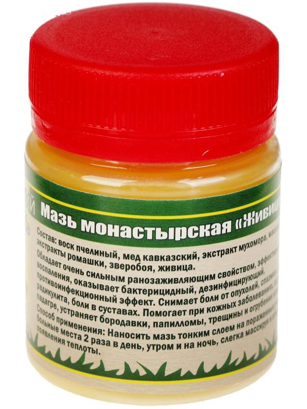Мазь монастырская «Живица с мухомором». ранозаживляющая, 40 мл