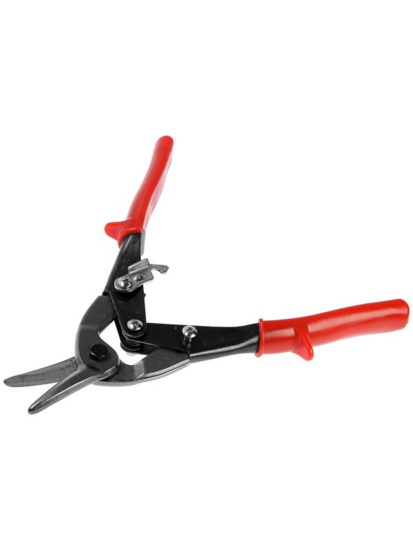 Ножницы по металлу ЛОМ, 250 мм, пластиковые рукоятки, правый рез