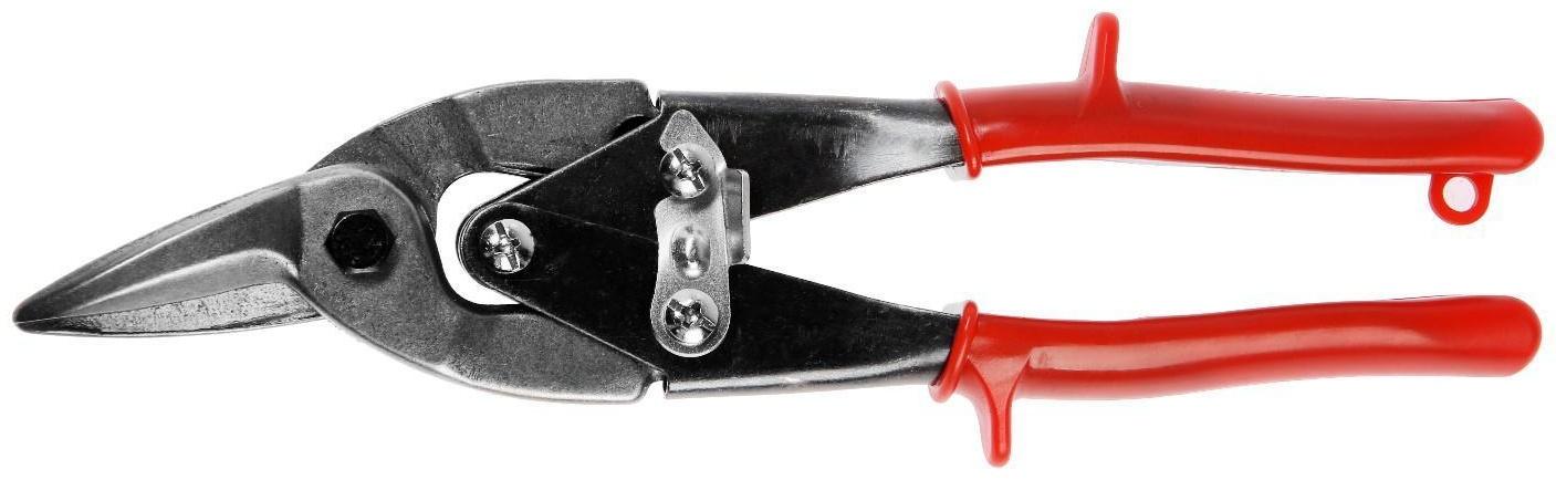 Ножницы по металлу ЛОМ, 250 мм, пластиковые рукоятки, левый рез