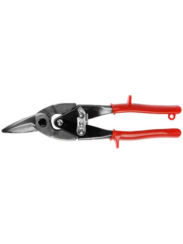 Ножницы по металлу ЛОМ, 250 мм, пластиковые рукоятки, левый рез