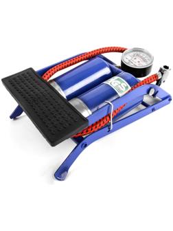 Насос ножной Cartage с манометром, 2 цилиндра