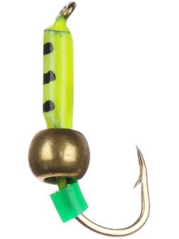 Мормышка «Мир вольфрама», столбик с латунным шаром, жёлтый, d-1,5 мм