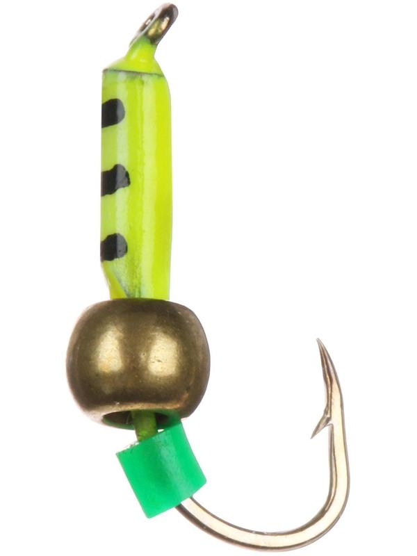 Мормышка «Мир вольфрама», столбик с латунным шаром, жёлтый, d-1,5 мм