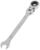 Ключ комбинированный трещоточный шарнирный ТУНДРА, CrV, полированный, 72 зуба, 10 мм