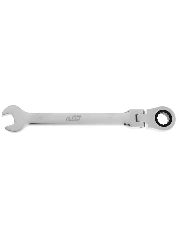 Ключ комбинированный трещоточный шарнирный ТУНДРА, CrV, полированный, 72 зуба, 12 мм