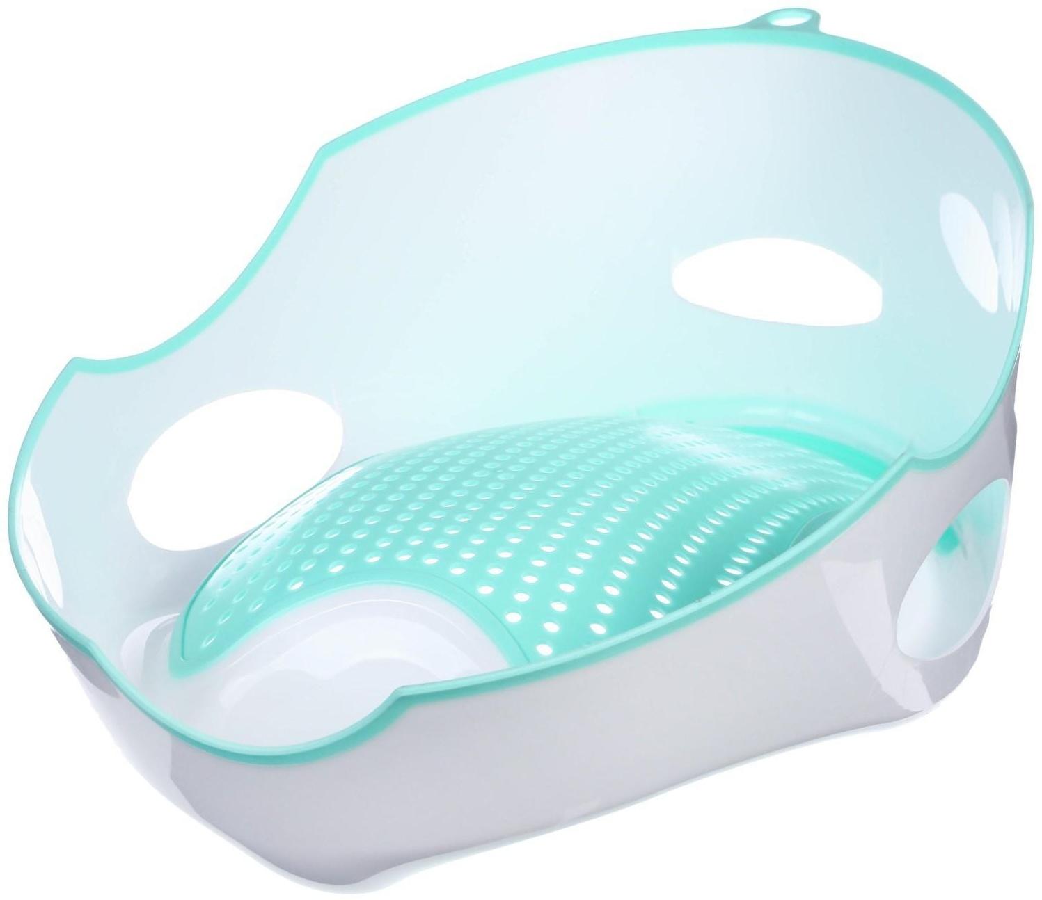 Горка для купания силиконовая, цвет голубой