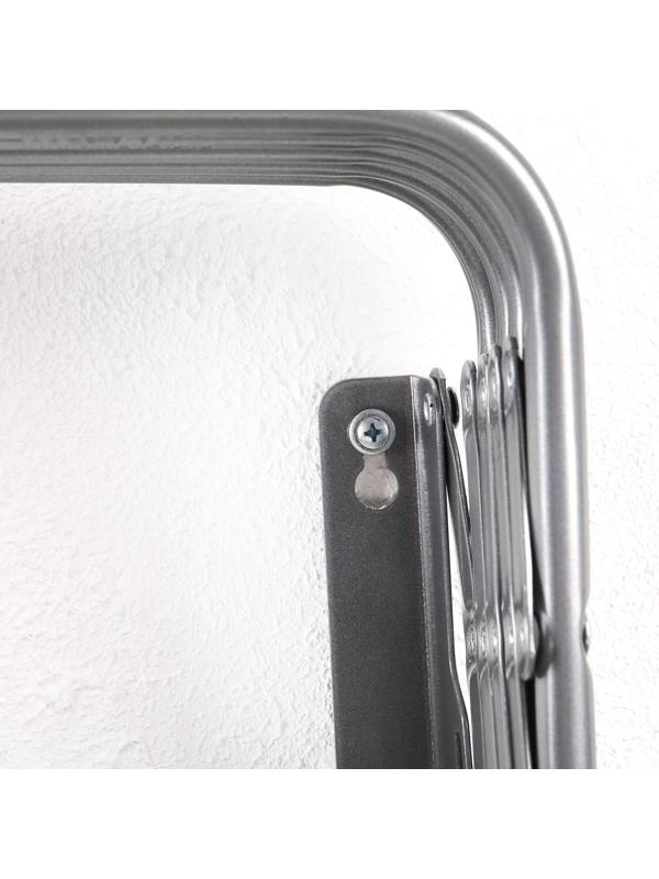 Сушилка для белья настенная, 60 см, цвет серый