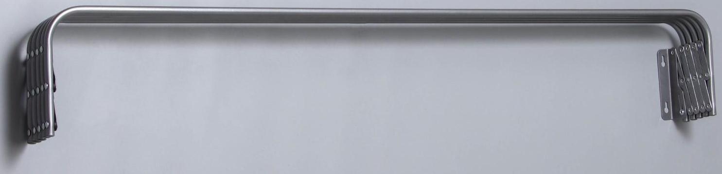 Сушилка для белья настенная, 120 см, цвет серый