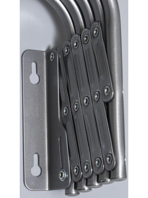 Сушилка для белья настенная, 120 см, цвет серый