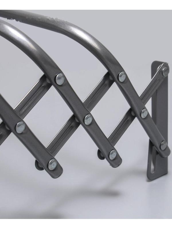 Сушилка для белья настенная, 120 см, цвет серый