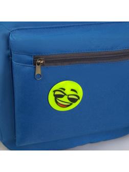 Светоотражающие наклейки «Смайлы», d = 5 см, 4 шт на листе, цвет жёлтый