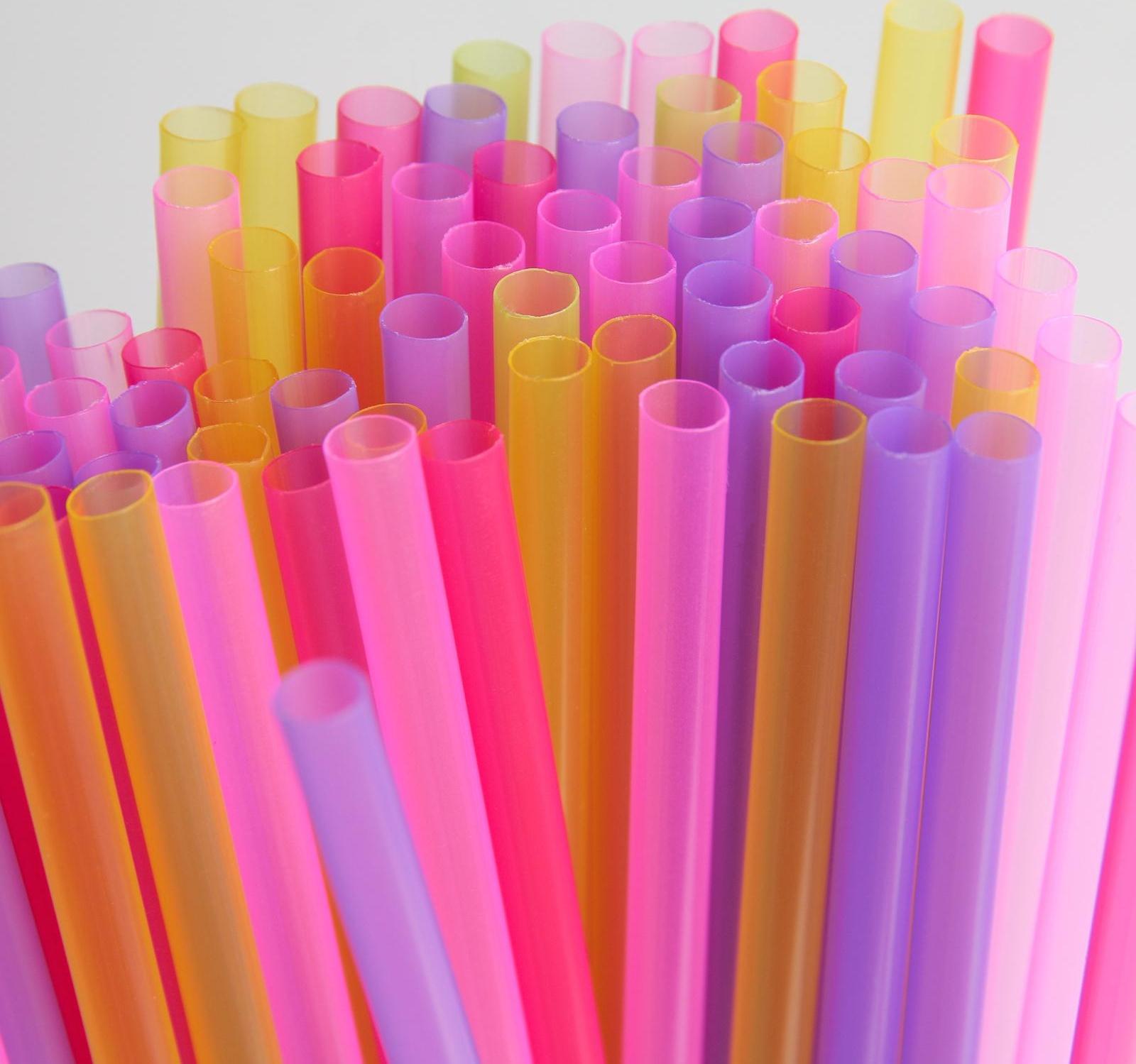 Набор одноразовых трубочек для напитков, 0,5×21 см, 100 шт, цвет МИКС