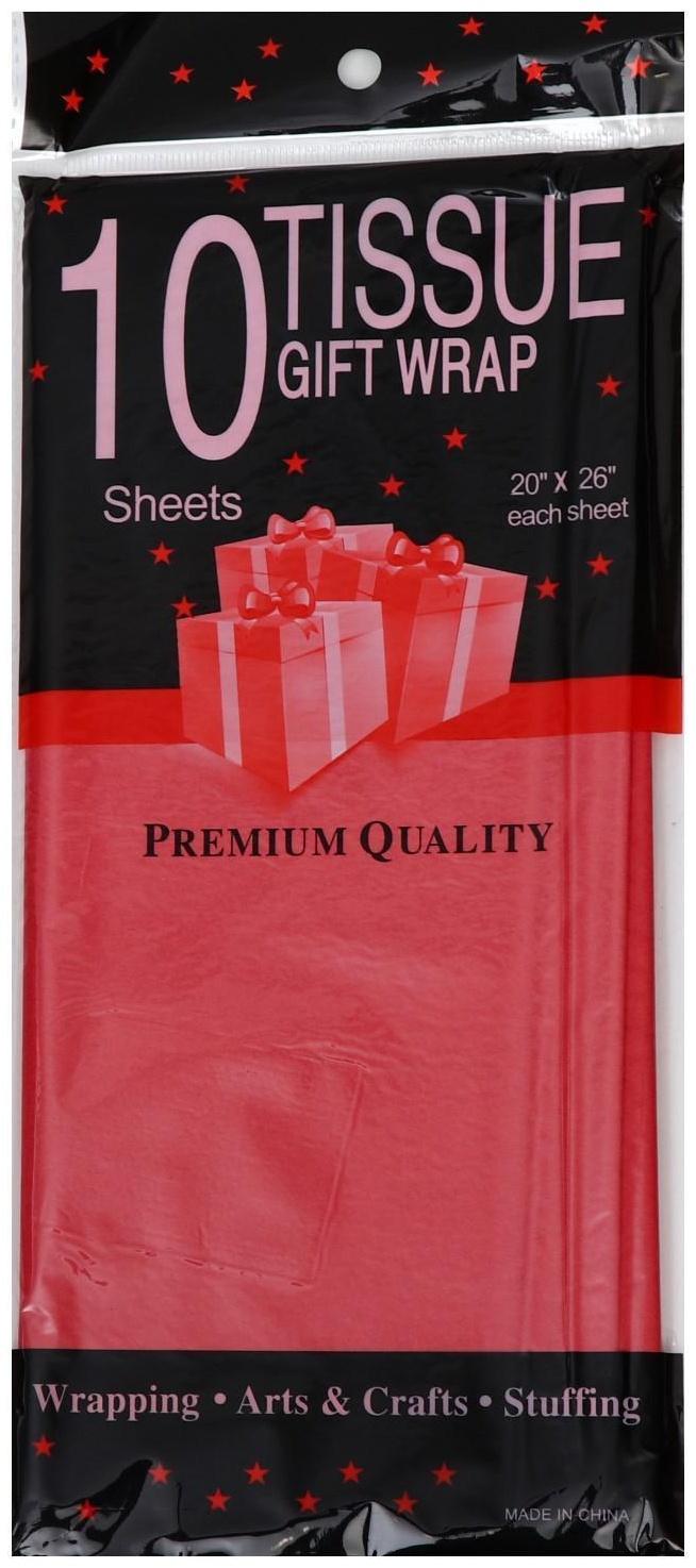 Бумага упаковочная тишью, МИКС, 50 см х 66 см