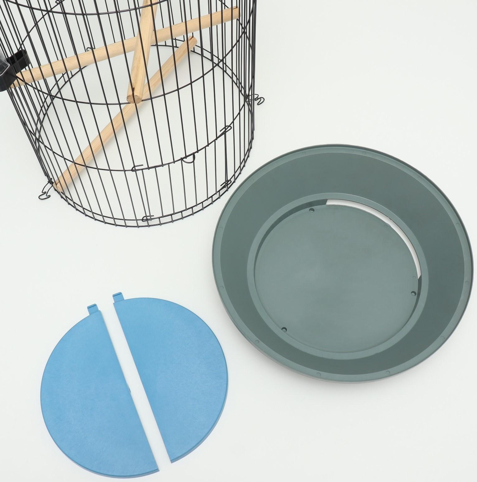 Клетка для корелл круглая «Рио», 40 x 83 см, микс цветов