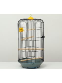 Клетка для корелл круглая «Рио», 40 x 83 см, микс цветов