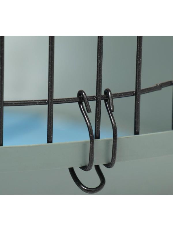 Клетка для корелл круглая «Рио», 40 x 83 см, микс цветов