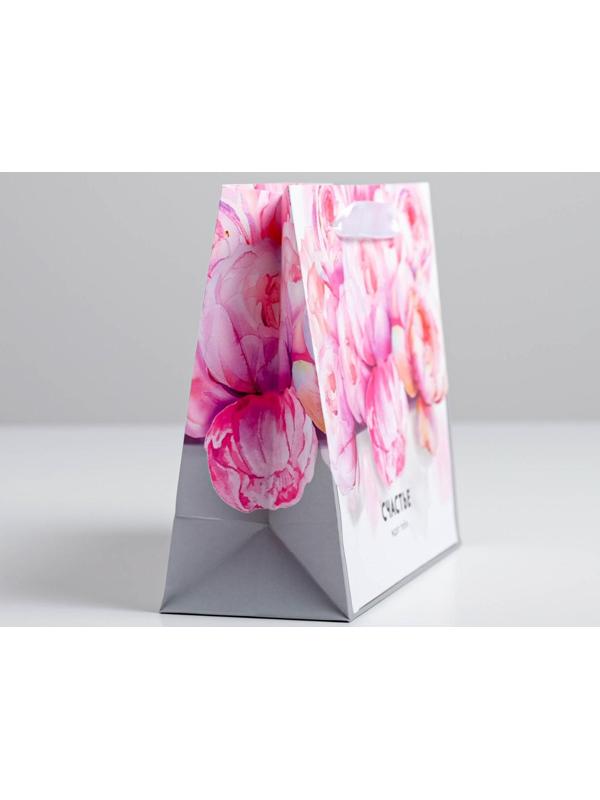 Пакет ламинированный горизонтальный «Счастье ждёт тебя» 22 × 17,5 × 8 см