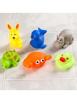 Набор игрушек для ванны «Морские животные №3», 6 шт., виды МИКС