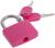 Замок навесной для чемодана, средний, 30х42 мм, розовый
