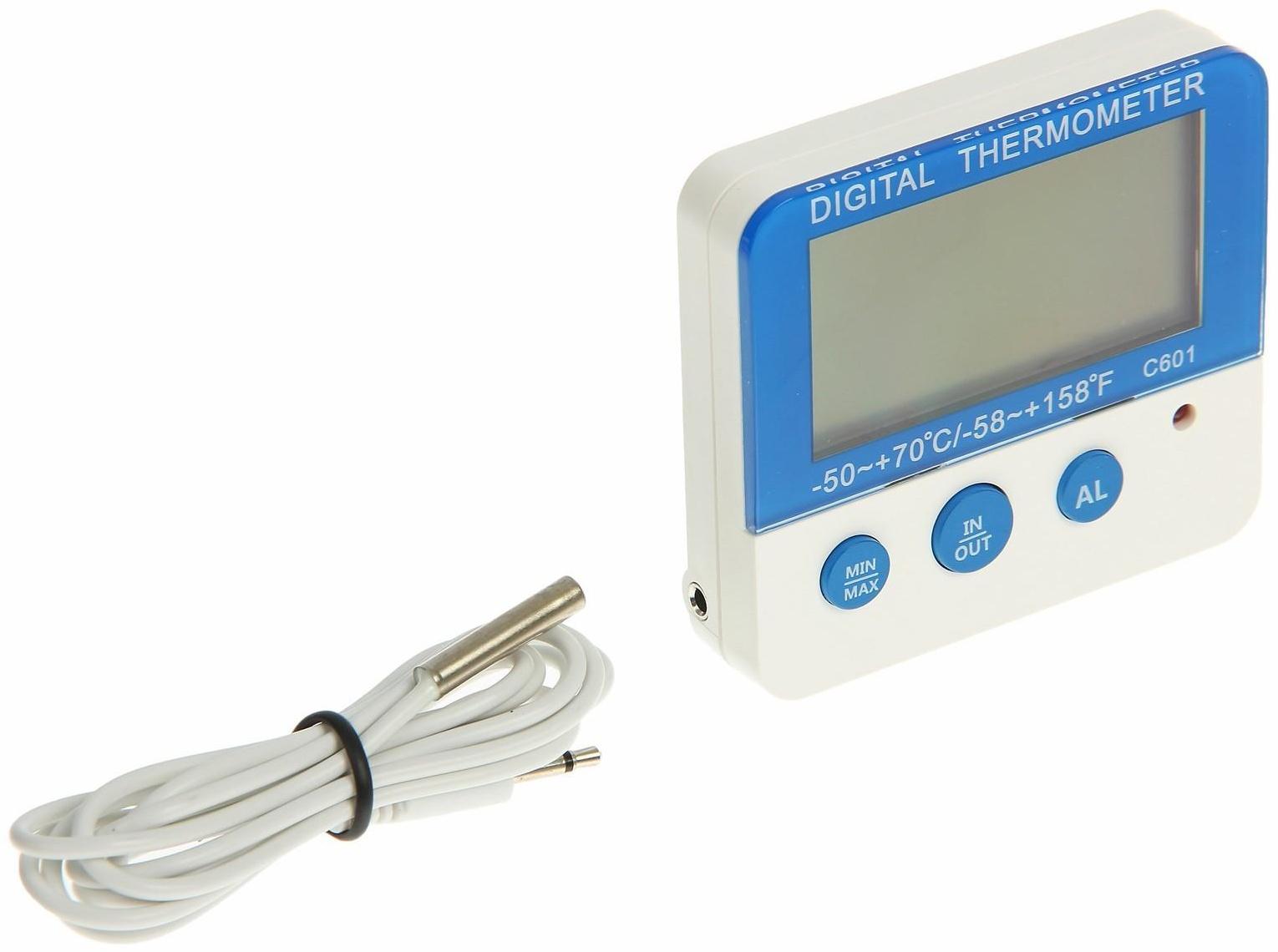 Термометр LTR-13, электронный, выносной датчик 90 см, белый