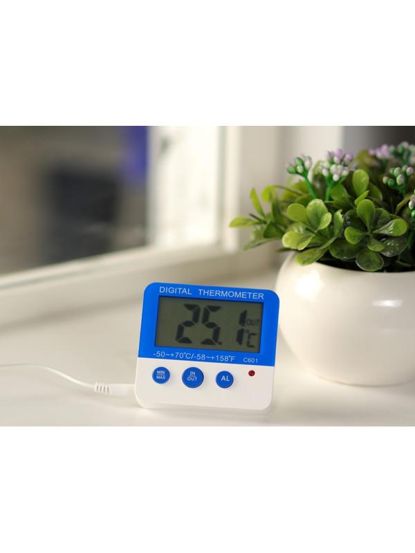 Термометр LTR-13, электронный, выносной датчик 90 см, белый