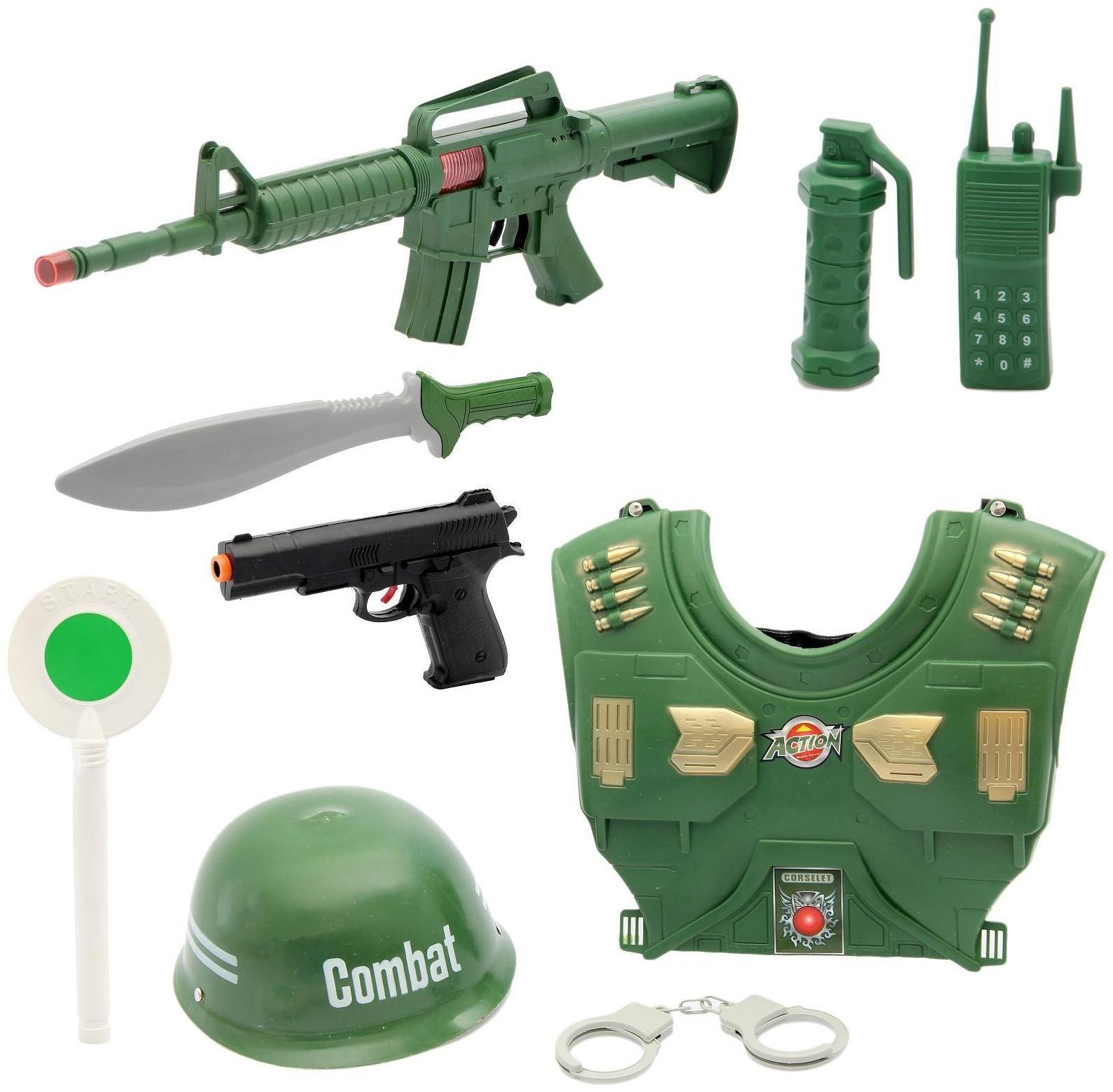 Набор военного «Отряд А», 9 предметов