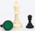 Шахматы турнирные, доска дерево 43 х 43 см, фигуры пластик, король h-10 см
