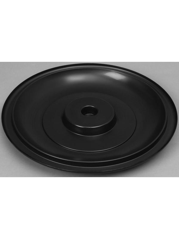 Бак для душа, 150 л, с крышкой, с резьбой под кран, чёрный