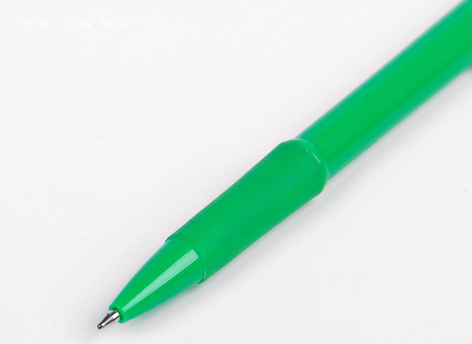 Ручка шариковая, 0.5 мм, стержень синий, с резиновым держателем, корпус МИКС